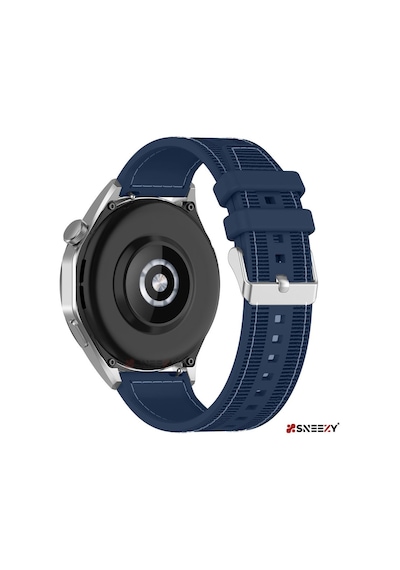 Sneezy Huawei Watch Gt Runner-sport 46mm- Gt2 E 22mm Uyumlu Dikiş Desenli Dokuma Silikon Kordon