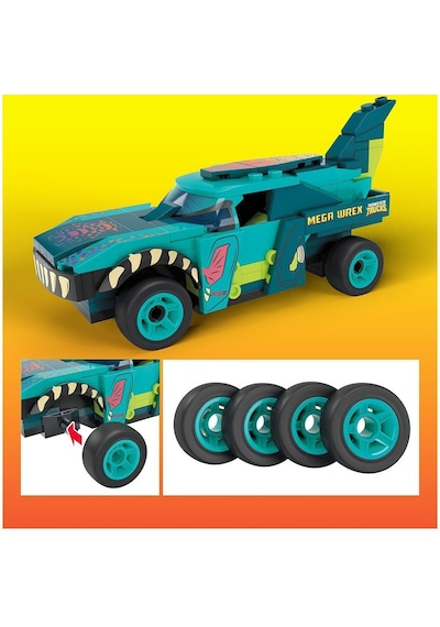 Hdj95 Mega. Hot Wheels Wrex Monster Truck. 187 Parça. 5 Yaş