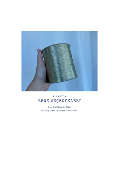 Asavia Ispie Rafya İp Çanta Ve Şapka Örgü İpi 150 Gr 250 M 290a
