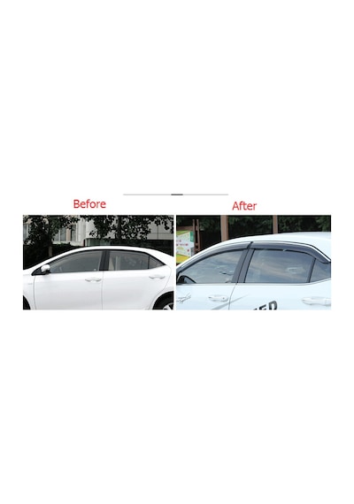Toyota Corolla Uyumlu Cam Rüzgarlığı 4Lü Kromlu 2014-2015-2016-2017-2018
