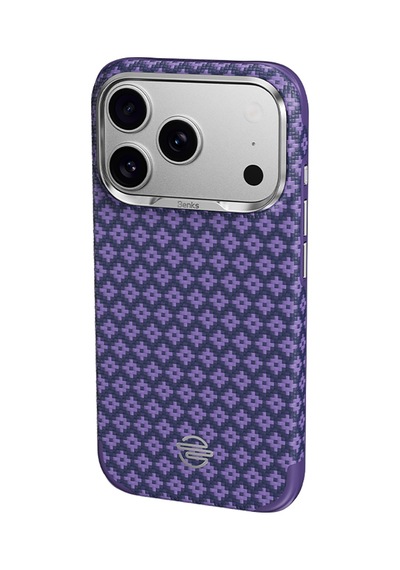 İphone 17 Pro Max Kılıf M-safe Uyumlu Benks Armorpro Armoredge X9 Serisi Kevlar Kapak Mor