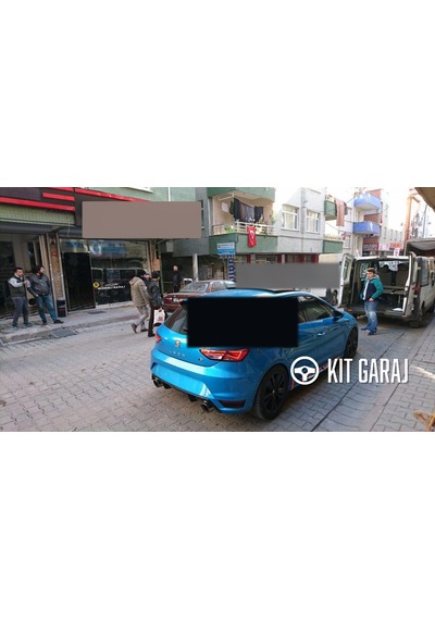 Seat Leon Mk3 2013 Sonrası Spoiler Parlak Siyah Boyalı Abs Plastik
