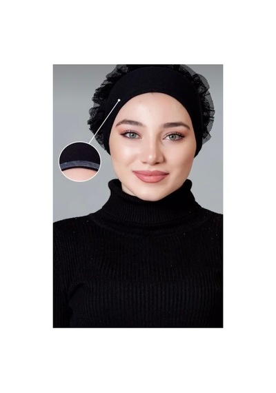 Ardün Hijab Silikonlu Fırfırlı Bone Kaymayan Topuz Bonesi Dikişsiz Siyah Konforlu Pratik Bone Siyah - 936723216 Siyah Ardün Hijab Silikonlu Fırfırlı Bone Kaymayan Topuz Bonesi Dikişsiz Siyah Konforlu Pratik Bone Siyah - 936723216 Siyah