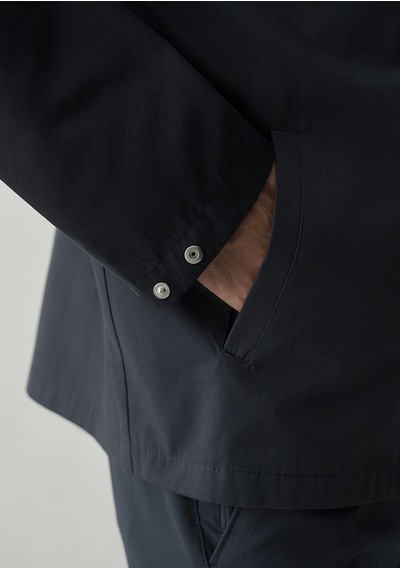 Mavi Fermuarlı Gömlek Dark Navy Lacivert