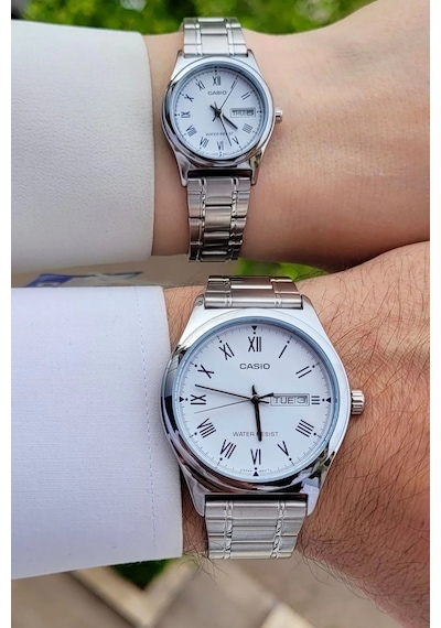 Casio Csgnct33 Sevgili Çift Kol Saati Gümüş