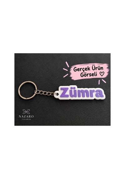 İsme Özel Anahtarlık Kişiye Özel İsimli Anahtarlık, Çanta Aksesuarı, Özel Hediye Pembe - 924752995 Pembe
