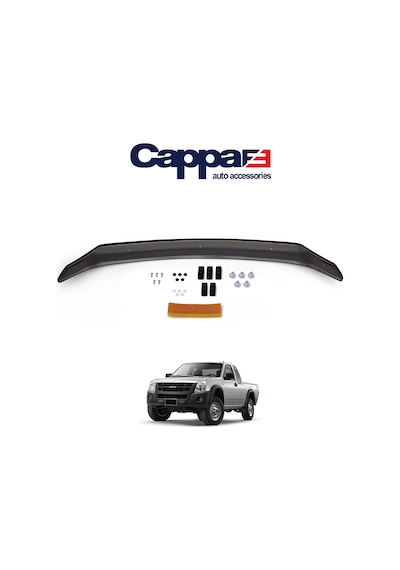 Cappafe Isuzu D-Max Ön Kaput Koruyucu Rüzgarlık 4Mm Abs 2006-12