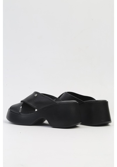 Pierre Cardin Pc-7192- 3968 Siyah-kadın Platform Terlik Siyah