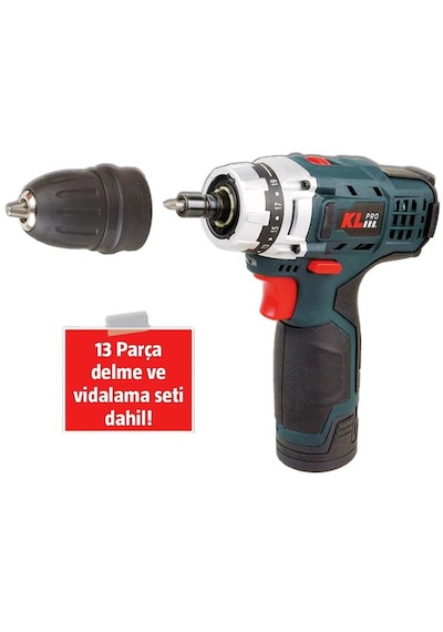 Kl Pro KLNM1020 10.8 V Şarjlı Darbesiz Vidalama