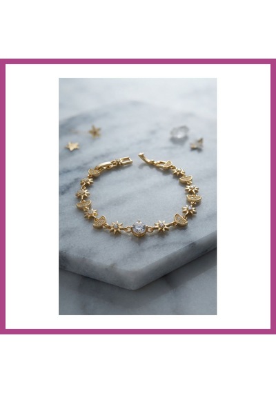 Gees Global Gold Renk Celestial Yıldız Ve Hilal Model Kadın Bileklik Gbzs