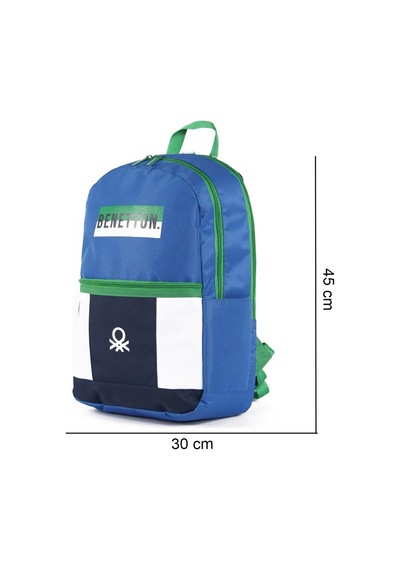 Benetton Okul Sırt Çantası 3 Bölmeli Mavi 04275
