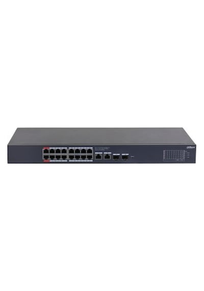 Dahua Cs4220-16gt-240 16 Port Gıgabıt + 2x1gb Sfp/rj45 Uplınk Cloud Yönetilebilir 240w Poe Rackmount Swıtch