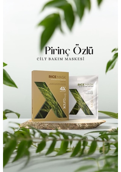 Xaura Global Rice Mask 4 Lü Paket Ve Rice & Gold Toner 2 Li Cilt Bakım Seti