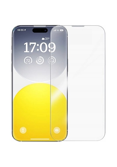 Baseus Apple iPhone 15 Pro Max Uyumlu Diamond Series 9h Hardness Temperli Cam