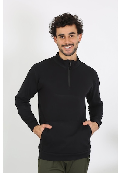 Akbeniz Erkek 3 Iplik Penye Sweatshirt 6850-Siyah