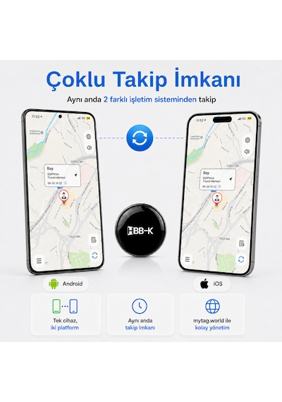 Apple Uyumlu iOS & Android Airtag Akıllı GPS Takip Cihazı