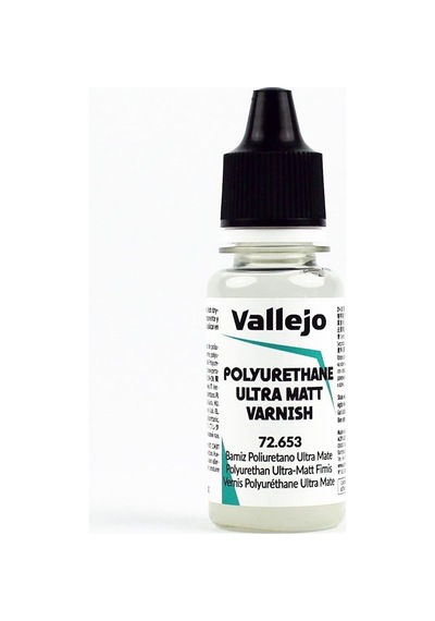 18 Ml. Ultra Matt Polyurethane Varnish Game Color Serisi Maket Boyası, Vallejo 72653 Standart
