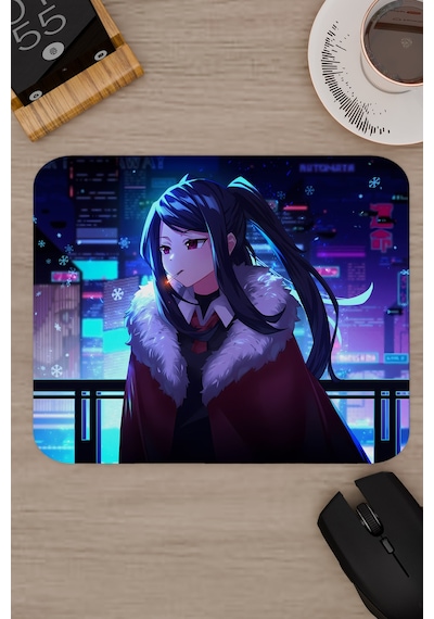 Va-11 Hall-a Kaymaz Dikişli Kauçuk Oyuncu Mousepad V2 - 22x18 Gaming Mouse Pad Fare Altlığı