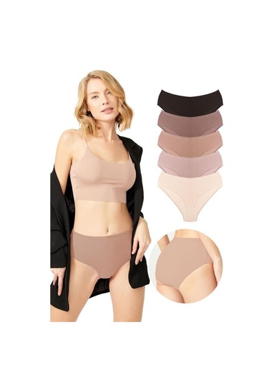 Cottonhill Pamuklu Geniş Kenarlı Bato Külot 5'li Paket Çok Renkli 1