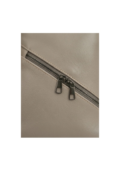 Levano Leather %100 Hakiki Dana Derisi Renkli Göğüs Çantası Çok Bölmeli Çapraz Body Bag & Omuz Çantası 32x20 Cm Krem