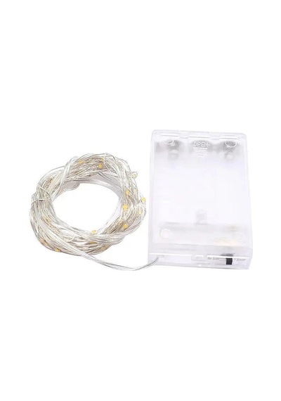 Gd957 Şerit Pilli Aydınlatma 3 Metre 30 Adet Beyaz Peri Led - Led Işık