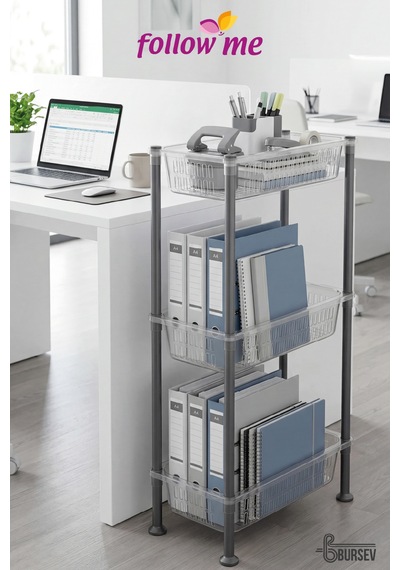 Şeffaf Slim Organizer 3'lü Raf