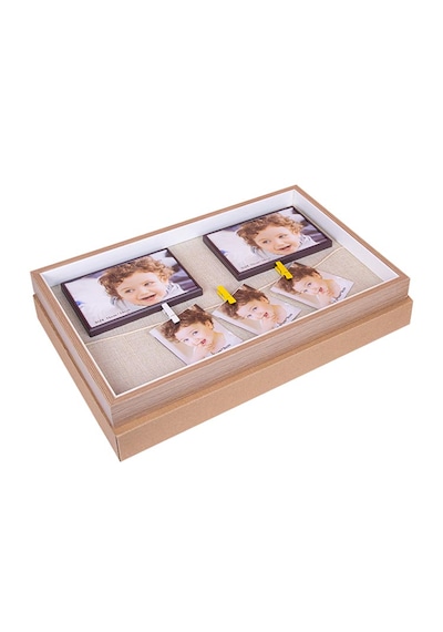Ahşap İpli Mandallı Fotoğraf Çerçeve – 27 × 42 cm | Kişiye Özel Fotoğraf Baskısı Dahil