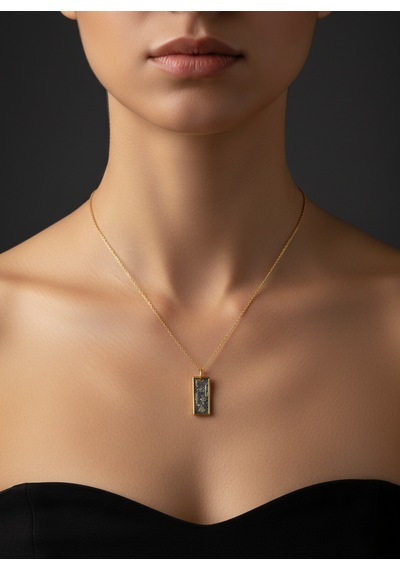 G&a Jewels - Mystic Symbols - 925 Ayar Oksitli Yaldız Altın Kaplama Gümüş Kolye Altın - Gümüş G&a Jewels - Mystic Symbols - 925 Ayar Oksitli Yaldız Altın Kaplama Gümüş Kolye Altın - Gümüş