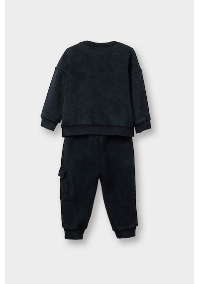 Defacto Erkek Bebek 2li Takım Baskılı Sweatshirt Eşofman Altı G5132a525wnar202 Antrasit-ar202