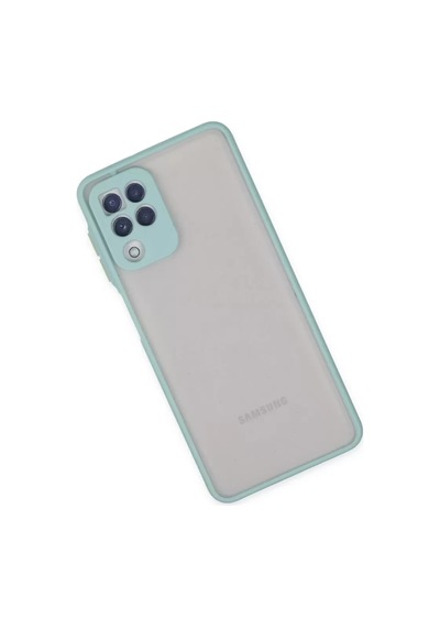 Newface Samsung Galaxy A22 Kılıf Montreal Silikon Kapak - Turkuaz