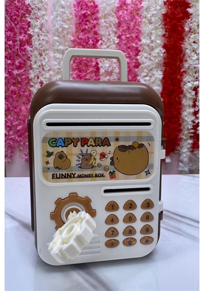 Mini Kasa Kumbara Küçük Boy Capybara Figürlü Atm Kasa Kumbara 1 Adet
