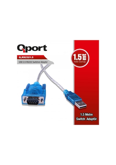 QPORT Q-RS2321.5 USB to RS232 ÇEVİRİCİ