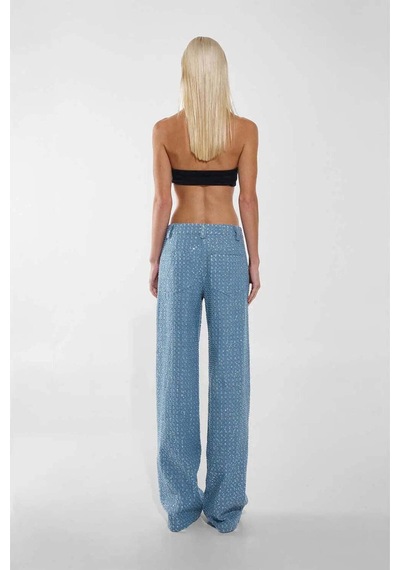 By Dyln Valentino Rahat Denim Pantolon - Payetli Tasarım İle Şıklığı Yakalayın Mavi