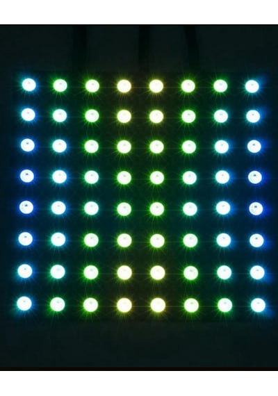 Ws2812b Matrix Dijital Esnek Ekran 8x8 Rgb Led Ayrı Ayrı Adresli Matrix Ekran 5v