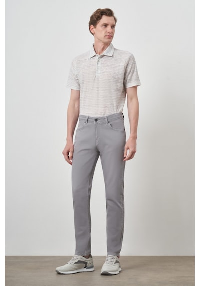 Morven Erkek Gri Pamuk 5 Cep Slim Fit Jean Kot Pantolon 25ms003036100 Gri