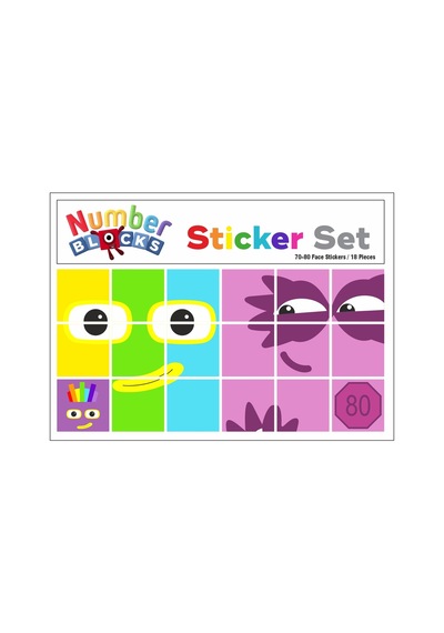 Number Blocks Matematik Eğitici Birim Küp Snapcubes Kafa Sticker 108 Adet