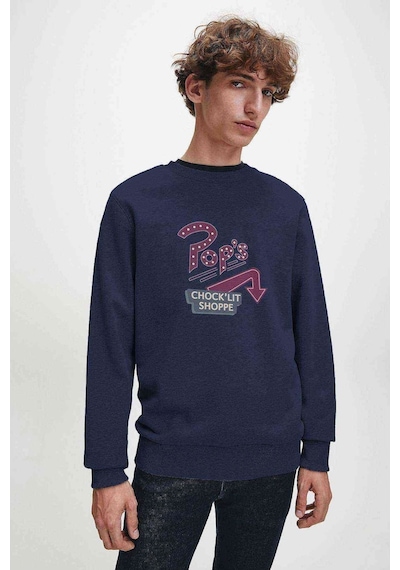 Riverdale Pop'S Chock'Lit Shoppe 2 Baskılı Indigo Erkek Sweat