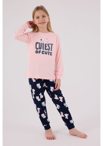 Rolypoly Kız Çocuk Pembe Pijama Takımı 5274-48710 Pembe