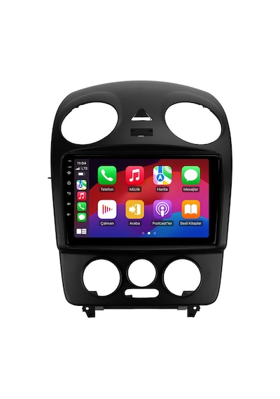 Volkswagen Beetle 2003-2010 Android Multimedya Carplay Android Auto Navigasyon 8gb Ram 128gb Pro 9"
