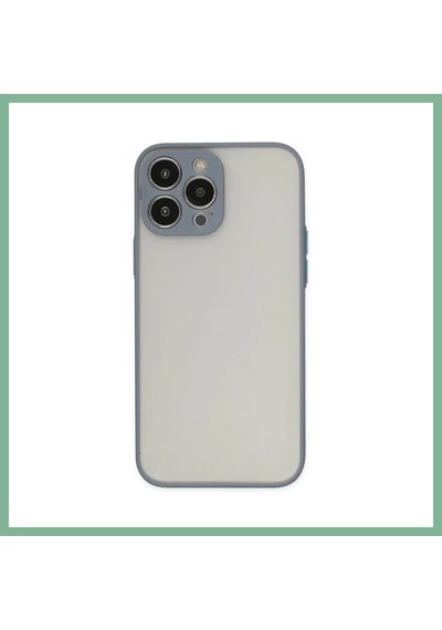 Bşkvirgo İphone 14 Pro Uyumlu Kılıf Montreal Silikon Kapak - Gri Bsk2026