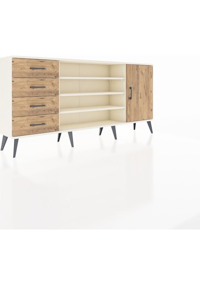 Arges Konsol 6 Raflı 4 Çekmeceli Tek Kapaklı 176x30x83 Aytaşı-çam/çam Çam/çam Arges Konsol 6 Raflı 4 Çekmeceli Tek Kapaklı 176x30x83 Aytaşı-çam/çam Çam/çam