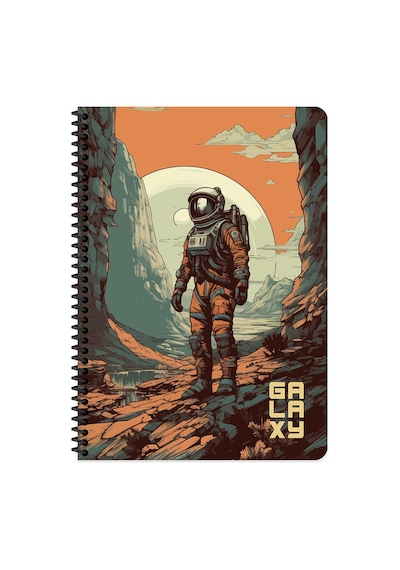 Keskin A4 80 Yp.kar. Pp Kp.spiralli Galaxy Defter