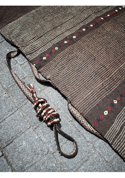 El Dokuma Yağcıbedir Antika Çuval Kök Boya Yün 75  x 120 CM