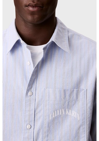 Calvin Klein Erkek Gömlek Lv04rf104g Cbe Mavi MAVİ