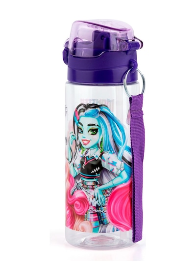 Monster High 500 Ml Pipetli Mor Kapaklı Plastik Matara Suluk - Kız Çocuk