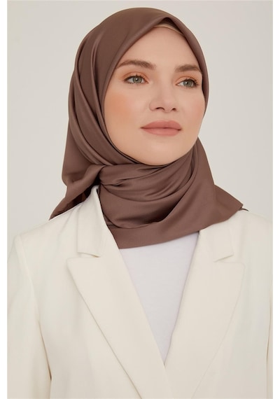 Armine Düz Twill Eşarp - Koyu Vizon 783 - Koyu Vizon 783