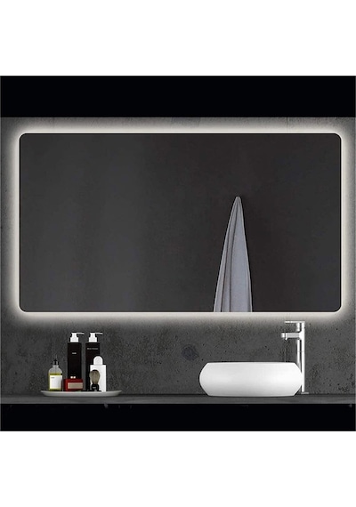 80X120 CM Ledli Ayna Banyo Aynası Dekoratif Ayna Boy Ayna Salon D