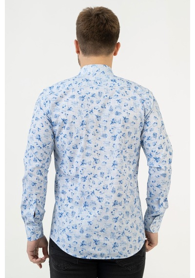 White Stone Cáceres G2314 Regular Fit Pamuklu Likralı Gömlek Desenli 2xl Çok Renkli