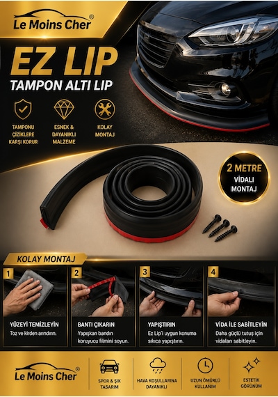 Mg Marvel R Performance Ez Lip Araç Tampon Altı Koruma Lipi 2 Metre Vidalı