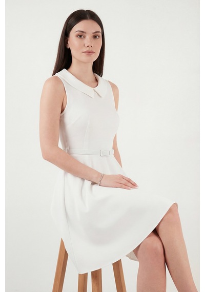 Lela Bayan Elbise 6525740 Ekru